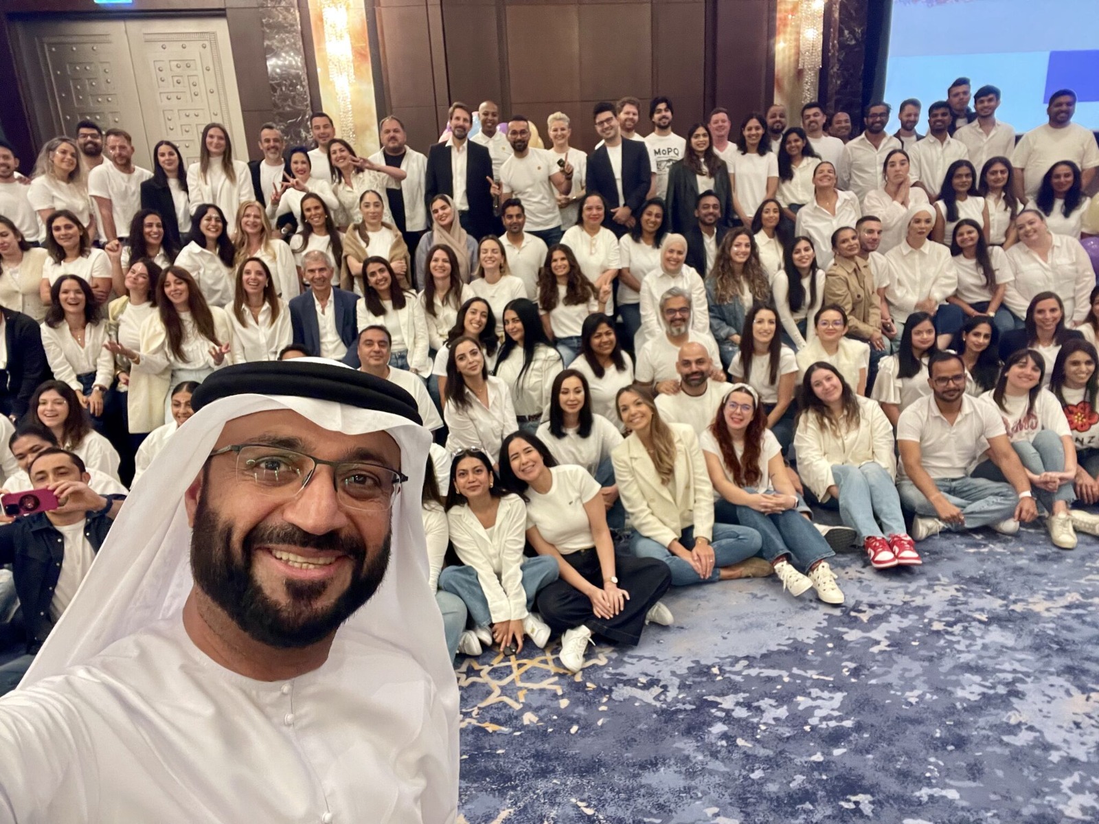 Nasser AlBlooshi receiving an award
